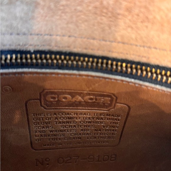 Vintage Coach Dinky Tan Leather Crossbody Bag - Picture 8 of 14